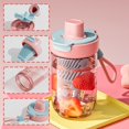 thumbnail image 4 of Plastic Double Drinking Straw Cup Large Capacity Mug Tumbler Straw Cup^, 4 of 8