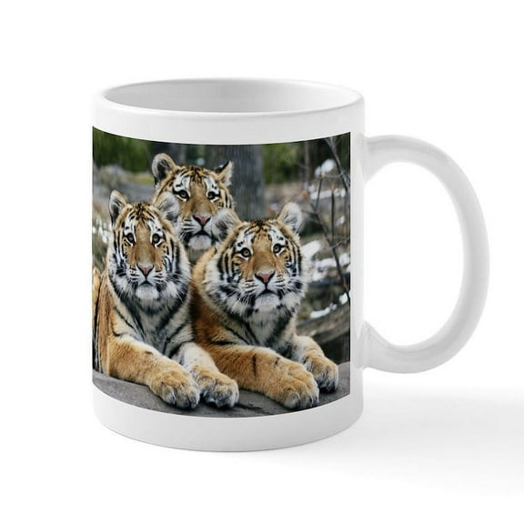 CafePress - TIGERS Mug - 11 oz Ceramic Mug - Novelty Coffee Tea Cup