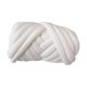 thumbnail image 1 of Hilo de lana grueso y voluminoso para manta de punto con brazos, tapete para manta, manta DIY Blanco, 1 of 9