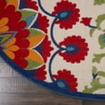 thumbnail image 5 of Nourison Aloha Indoor/Outdoor Red/Multi 7'10" x round Area Rug, (8 Round), 5 of 10