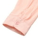 thumbnail image 5 of Nuevas mujeres ocasionales blusa suelta de lino de algodón con cuello en v bolsillos de manga larga Abanopi Rosa L, 5 of 7