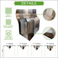 thumbnail image 5 of Grey Brown Abstract Table Runner Linen Burlap Table Runner 72 Inches Long Oil Painting Color Blocks Dresser Scarves for Kitchen Island Coffee Dining Room Party Wedding Banquet Holiday Decor 16"x72", 5 of 8