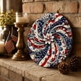 thumbnail image 5 of Clearance Under $5! InsCrazy 4th of July Decorations Outdoor Home Circular Decoration Pendant Wall Decoration Pendant Party Supplies 250th Anniversary Decorations, 5 of 8