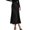 ZABlack2, variant on Womens Workwear Skirts Winter Wool Mid Length Woolen Thick Skirt Holiday Wear