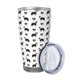 thumbnail image 2 of Uemuo Border Collie Dog Print Travel Coffee Mug ,20oz Double-walled Car Cup ,Stainless Steel Insulated Tumbler Leak-proof Travel Cup Reusable Straw Car Cup-Without Straw, 2 of 8