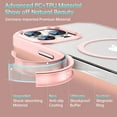 thumbnail image 5 of Magnetic Slim Crystal Clear for iPhone 12 Pro Max Case Magsafe [Not Yellowing][Compatible with MagSafe] [No.1 Strong Magnets] Compatible with iPhone 12 Pro Max Protective Case (Rose Gold), 5 of 12