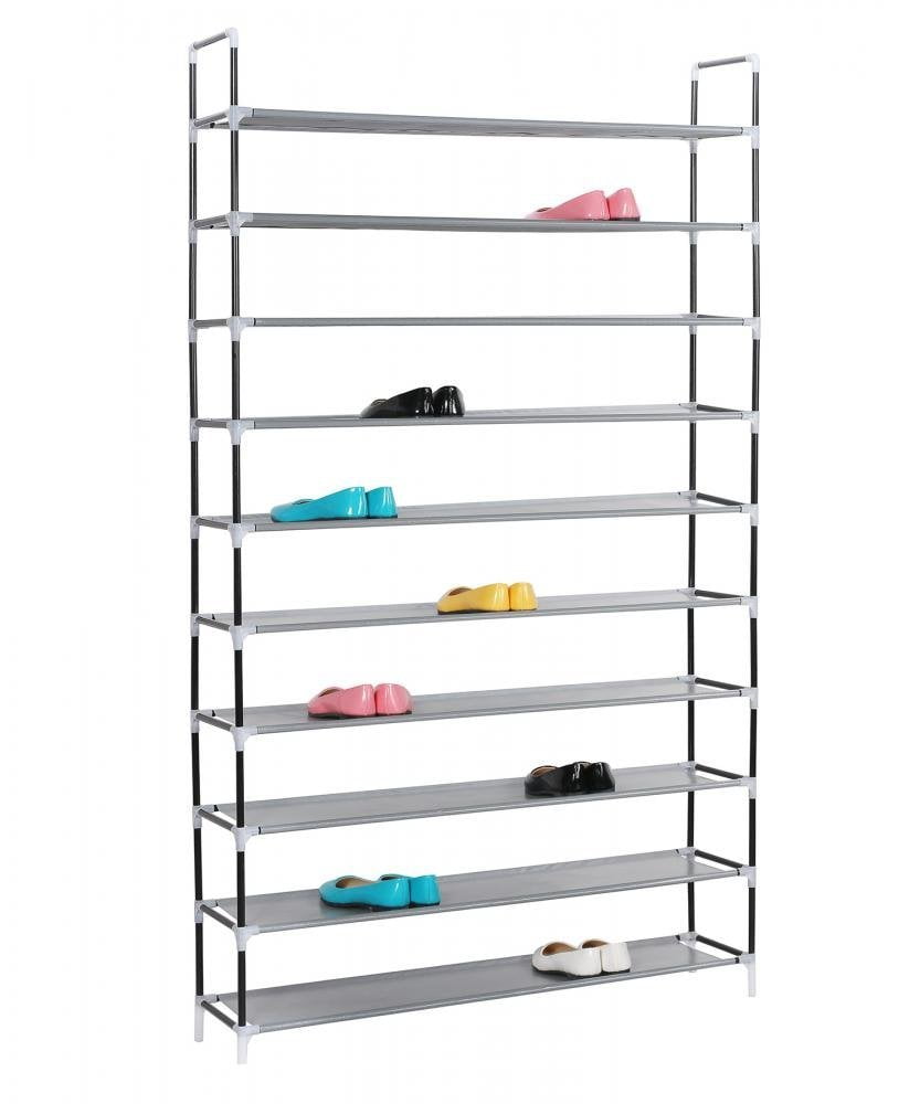 4 tier metal shoe rack on 4 Tier Metal Shoe Rack 12 Pair Wall Bench Shelf Closet Organizer Storage Stand A Home Organization Supplies Home Garden