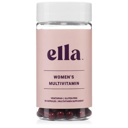 Ella Women s Multi - Daily Multivitamin - Vitamins A  C  E  Selenium  Zinc  Fruit and Super Green Extracts  to Boost Immune Support - Gluten-Free and Vegetarian Vitamins  60 Capsules