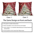 thumbnail image 5 of Red Christmas Pillow Covers 18X18 Inch Xmas Tree Snowflakes Star Decorative Pillow Cases Set of 2 Winter Holiday Throw Pillows Farmhouse Home Decor for Sofa Couch Cushion Outdoor, 5 of 6