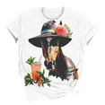 thumbnail image 5 of Blczomt Womens Tops Clearance Spring Summer Casual Short Sleeve Tees Loose Animal Print Graphic Women Blouses, 5 of 5