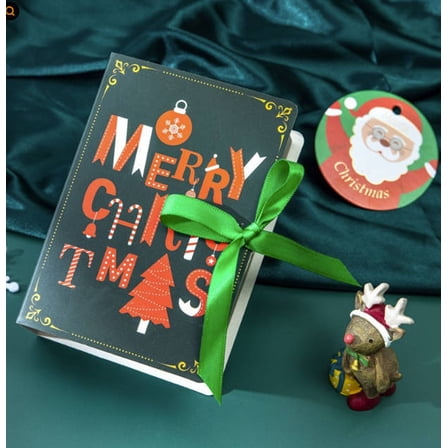 Christmas Candy Gift Box with Festive Green Design for Holiday Treats and Small Gifts