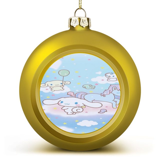 Bolas de Navidad Cinnamoroll Adornos colgantes de Navidad Adornos para árbol de Navidad
