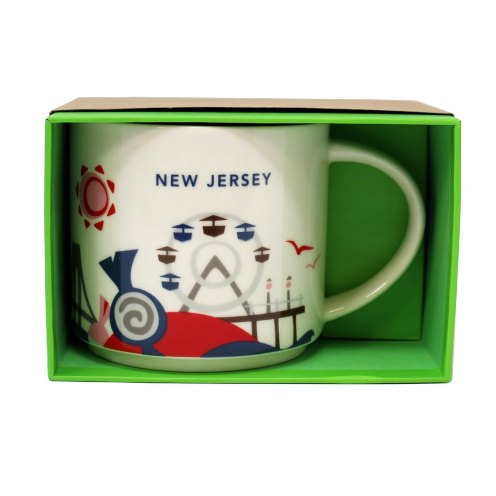 Starbucks You Are Here Series New Jersey Ceramic Mug, 14 Oz Walmart