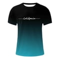 thumbnail image 5 of California Graphic Tees for Men 2026 Summer Casual Short Sleeve Crewneck Gradient Color T Shirts Streetwear, 5 of 5
