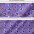 thumbnail image 2 of Soimoi Cotton Poplin Fabric Artistic Paisley Decor Fabric Printed Yard 42 Inch Wide, 2 of 7