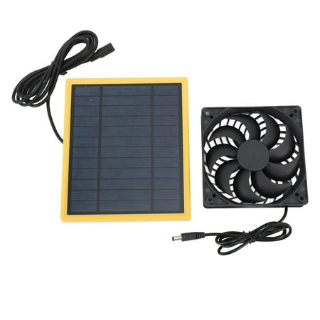 

Solar Panel Fan Kit 20W Waterproof for Outside Small Chicken Coops Greenhouses Sheds Pet Houses Window Exhaust Quiet Operation