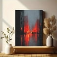 thumbnail image 6 of Abstract Cityscape Canvas Wall Art，Modern Home Decor for Living Room Bedroom Office Hallway, 6 of 8