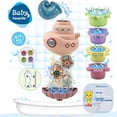 thumbnail image 4 of Juguetes De Baño Para Bebés, Bañera Para Niños, Juguetes De Agua, Vasos Apilables Para Bebés, Juguete De Barco De Baño Con Ventosas, Regalo Para Niños Y Niñas Guardurnaity FN006769-02, 4 of 6