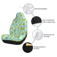 thumbnail image 6 of Sikiie Cartoon Avocado Car Seat Covers 2PCs Front Car Seat Covers Universal fit for Most Cars SUVs and Trucks-2 PCS, 6 of 9