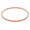 6 US Rose Gold Filled Twisted wire, variant on Gold, Rose, or Silver Stacking Ring, Sold as One Stackable Ring, Ultra Thin 1.2mm Stack Ring Minimalist Ring Knuckle Ring (9 US, Rose Gold Filled/ Grooved)