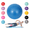 Dark Blue, variant on Yoga Ball with Pump Exercise Stability Ball for Pilates Balance Core Strength Training Home Gym Fitness Workout (Mint Green)