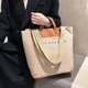 thumbnail image 4 of Bolso de lona unisex Bolso de hombro de viaje con cremallera Bolso de compras al aire libre de gran capacidad, 4 of 8