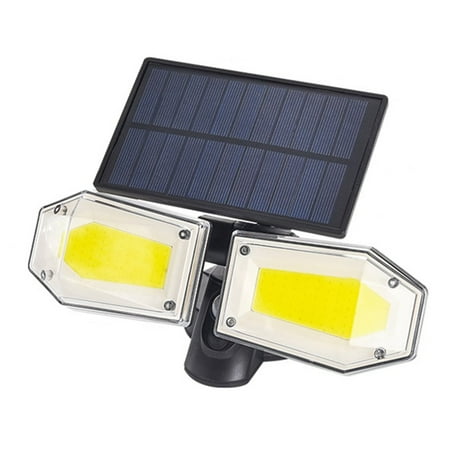 

Solar Lights Outdoor Motion Sensor Light Double Head Rotating Security Light for Garden Fence Patio Garage