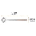 thumbnail image 4 of Petromax Kitchen or Campfire Serving Ladle with Spout, Durable Stainless Steel and Wooden Handle, Extra Large 8.5 fl oz, 4 of 7
