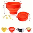thumbnail image 3 of The Original Microwave , Silicone Popcorn Maker, Collapsible Bowl BPA Free & Dishwasher Safe(Red), 3 of 5
