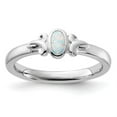 thumbnail image 6 of Auriga Fine Jewelry 925 Sterling Silver Created Opal Ring for Women Size- 6, 6 of 6