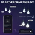 thumbnail image 3 of Tignapoo Smart E27 LED Bulb with App Control, Voice Command, and Timer Functionality - 9W Adjustable Warm to Cool Light, 3 of 6