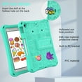 thumbnail image 4 of ELEHOLD Kids Case for Apple iPad mini 7 (A17 Pro)2024/6th Generation with Kickstand Soft EVA Rugged Shockproof Anti-Scratch Cover with Detachable Strap,Mintgreen, 4 of 8