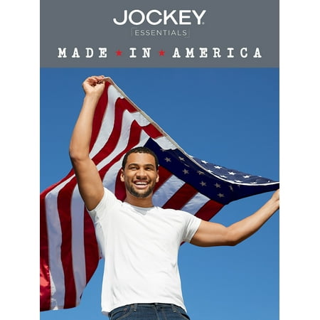 Jockey Essentials® Made in America® 100% Cotton Short Sleeve Crew Neck T-shirt 2-pack