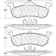 thumbnail image 2 of Centric Parts Ceramic Disc Brake Pad Set with Shims and Hardware, 2 of 4