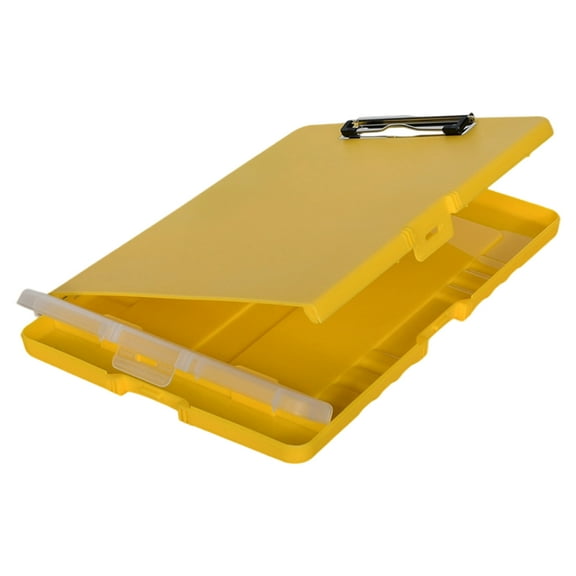 Multipurpose Document Storage Box with Clipboard Space Saving File Organiser Case with Writing Board For Office School