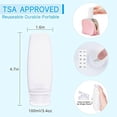 thumbnail image 5 of Silicone Travel Bottles for Toiletries TSA Approved Travel Size Containers Set 4 Pack Portable Leak Proof Refillable Cosmetic Squeeze Bottles Shampoo Hair Conditioner Body Lotion Bath Shower Gel, 5 of 7