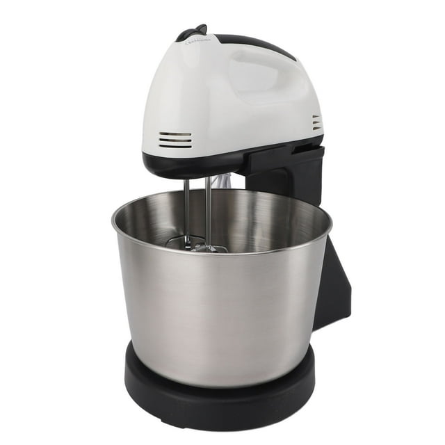 Electric Stand Mixer, US Plug 110V ABS Body Egg Beater 7 Speeds Control Comfortable Grip Whisk Multifunctional for Kitchen