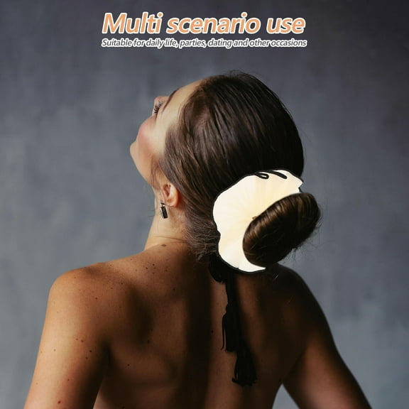 Worgeous 4pcs Stylish Large Scrunchies for Women Hair Ties for Thick Hair Elastic Hair Bands for Bun Hair Accessories for Daily Use Parties