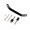 Black, variant on Fanoery Motorcycle Rear Handrail Passenger Seats Grab Handle For EXC SX XCW EXCF SXF