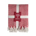 thumbnail image 2 of REDEARTH Classic Herringbone Throw Blanket -Medium Weight Soft Lap Blanket for Sofa Bed Couch Chairs loveseats car, Living, Indoor/Outdoor use 100% Cotton (50x60; Red), 2 of 4