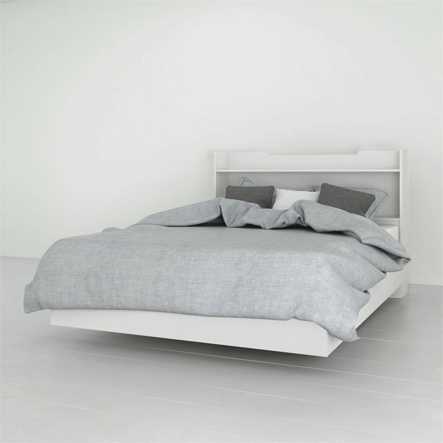 Home Square 2 Piece Full Size Bedroom Set in White