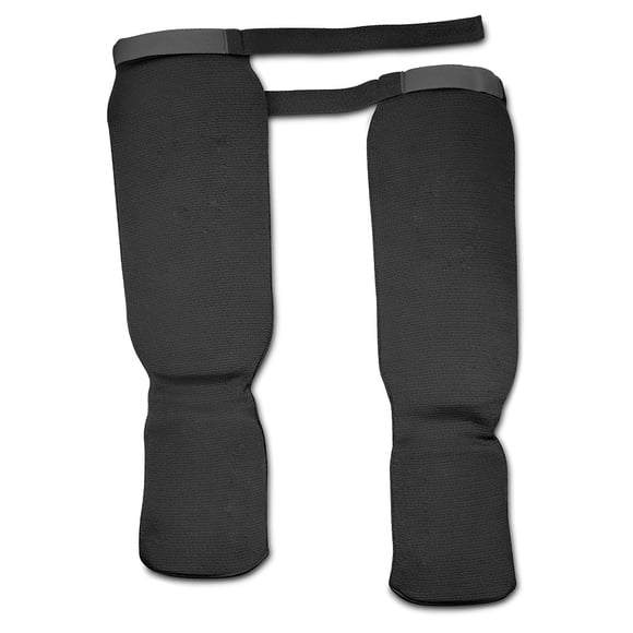 Wosthever Protector de pierna de Taekwondo, transpirable, respetuoso con la piel, ligero, equipo de protección profesional, equipo de boxeo Boxeo Negro S Wosthever OD032299-01