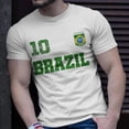 thumbnail image 2 of Brazil Jersey Number Ten Brazilian Futebol Soccer Tshirt, 2 of 6