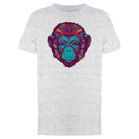 Monkey Ethnic Color Head Tee Men's -Image by Shutterstock