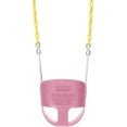 thumbnail image 6 of Eastern Jungle Gym Heavy-Duty High Back Full Bucket Toddler Swing Seat | Coated Swing Chains Fully Assembled | Pink Swing Set Accessory, 6 of 7