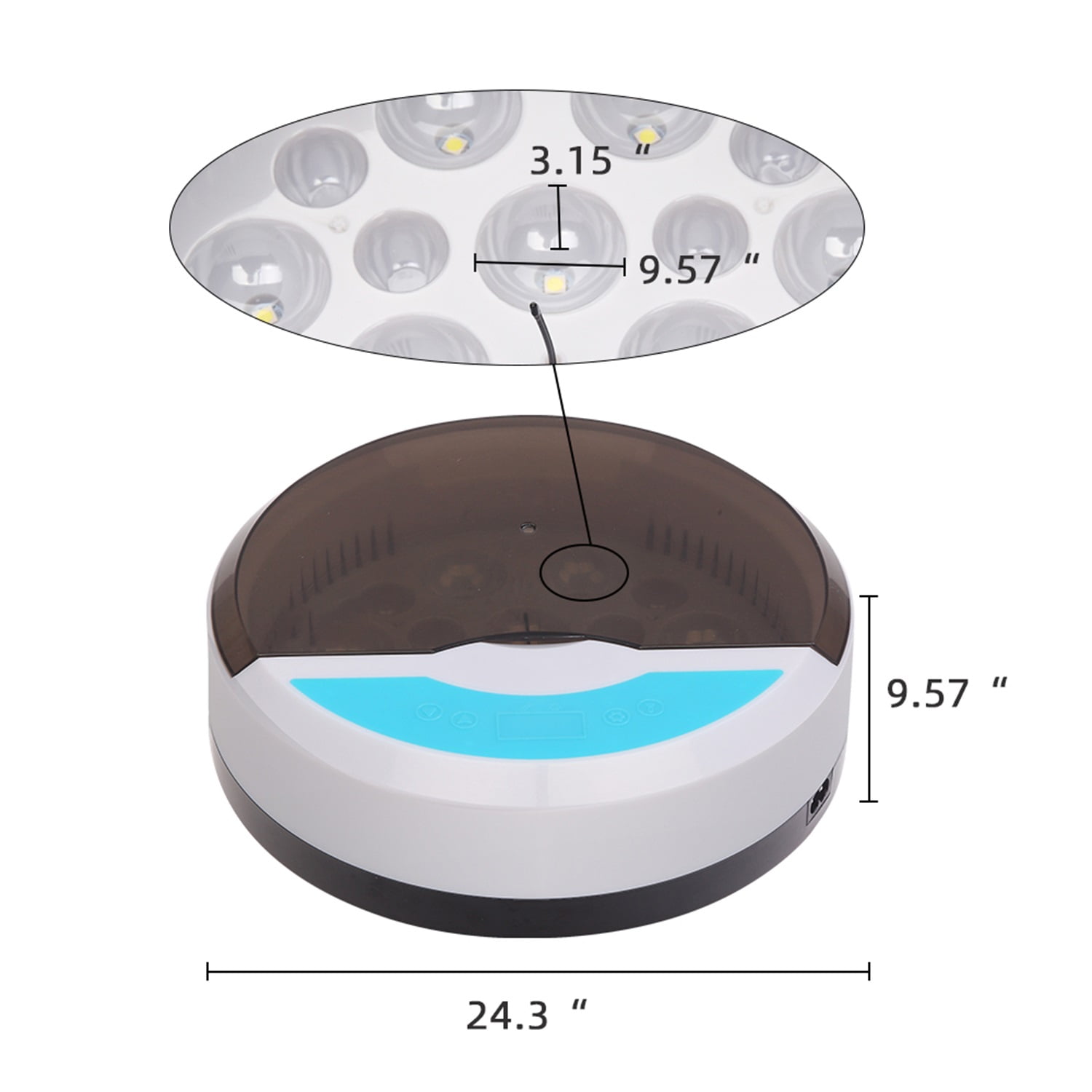 Canddidliike 9 Egg Incubator Digital Chicken Quail Hatcher Poultry Borning Gift LED Candler Constant Temperature Control Canddidliike 9 Egg Incubator Digital Chicken Quail Hatcher Poultry Borning Gift LED Candler Constant Temperature Control