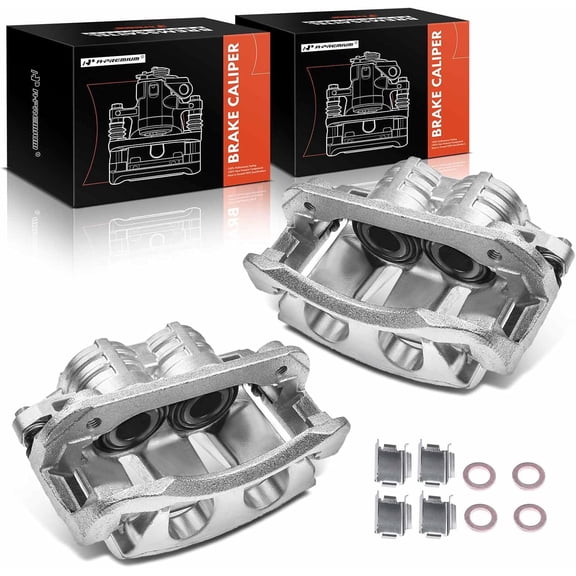 A-Premium Brake Caliper Assembly with Bracket Compatible with Ford Mustang 2011-2014 Front Left and Right 2-PC
