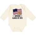 thumbnail image 3 of Inktastic Military Daddy Always My Hero Boys or Girls Long Sleeve Baby Bodysuit, 3 of 5
