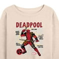 thumbnail image 3 of Marvel Deadpool - Blueprint - Women's French Terry Pullover Long Sleeve Shirt, 3 of 5