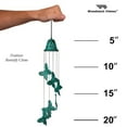 thumbnail image 4 of Woodstock Wind Chimes Signature Collection, Woodstock Habitats, Butterfly Chime 21'' Verdigris Wind Chime CBC, 4 of 7